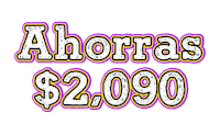a logo with the words ahorras $ 2 000