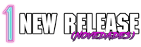 a black and white logo with the words new release novedades