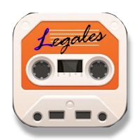 a white and orange cassette with the word legiales on it